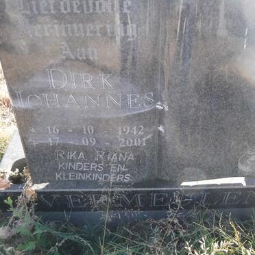 VERMEULEN Dirk Johannes 1942-2001