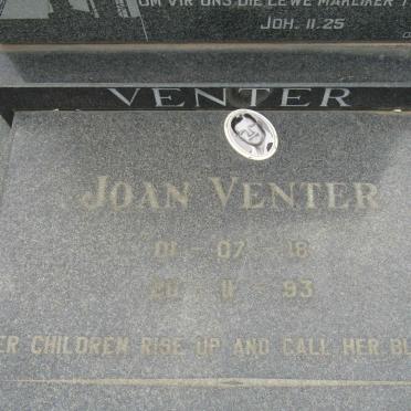 VENTER Jan Albert 1921-1977 &amp; Joan 1918-1993