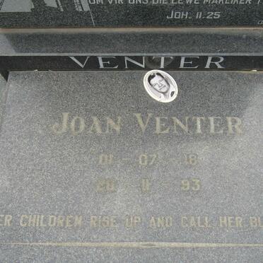 VENTER Jan Albert 1921-1977 &amp; Joan 1918-1993