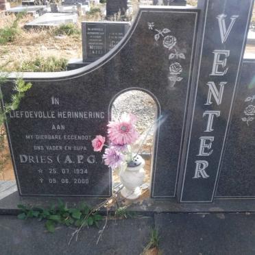 VENTER Dries A.P.G. 1934-2000