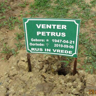VENTER Petrus 1947-2019