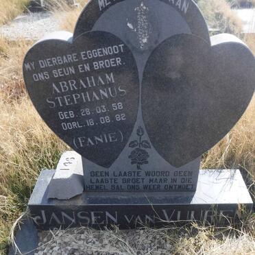 VUUREN Abraham Stephanus, Jansen van 1958-1982