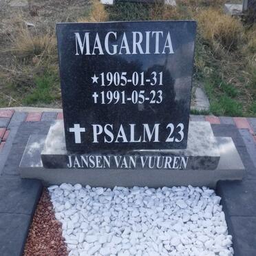 VUUREN Magarita, Jansen van 1905-1991