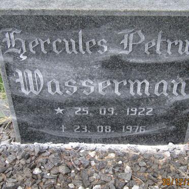 WASSERMAN Hercules Petrus 1922-1976