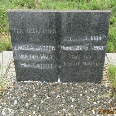 WALT Engela Jacoba, van der nee COETZEE 1884-1968