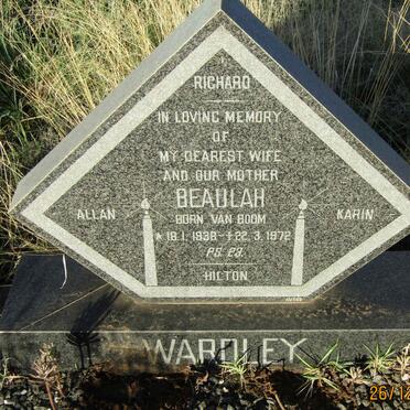 WARDLEY Beaulah nee VAN BOOM 1938-1972