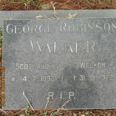 WALKER George Robinson 1892-1972