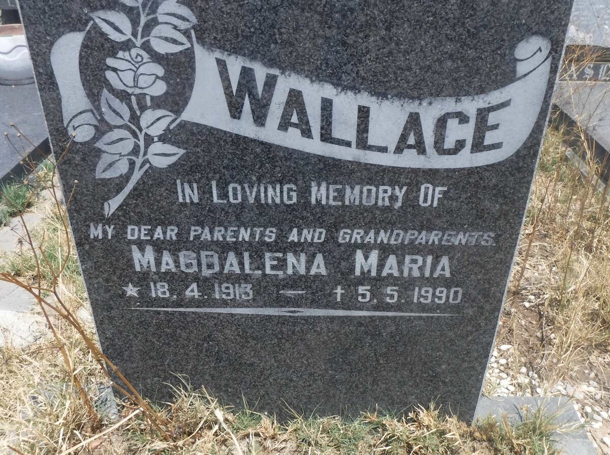 WALLACE Magdalena Maria 1913-1990