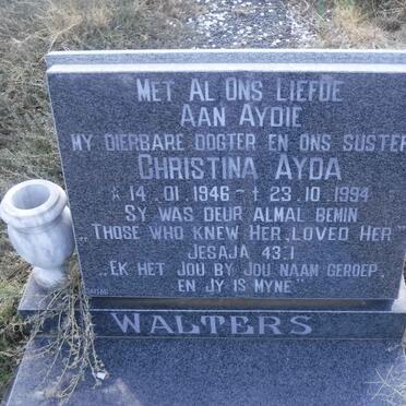 WALTERS Christina Ayda 1946-1994
