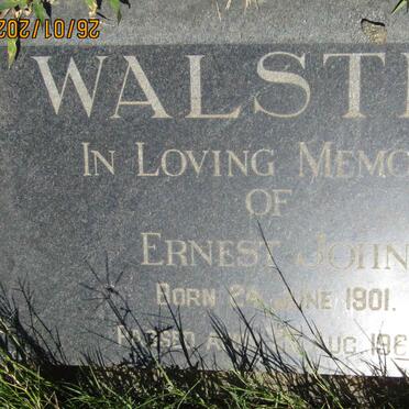 WALSTER Ernest John 1901-1964