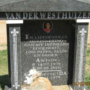 WESTHUIZEN Anton, van der 1978-2010 &amp; D.A. 1979-
