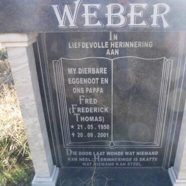 WEBER Frederick Thomas 1950-2001