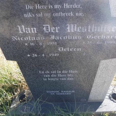WESTHUIZEN Nicolaas Jacobus Gerhardus, van der 1951-1999 &amp; Deleen 1949-