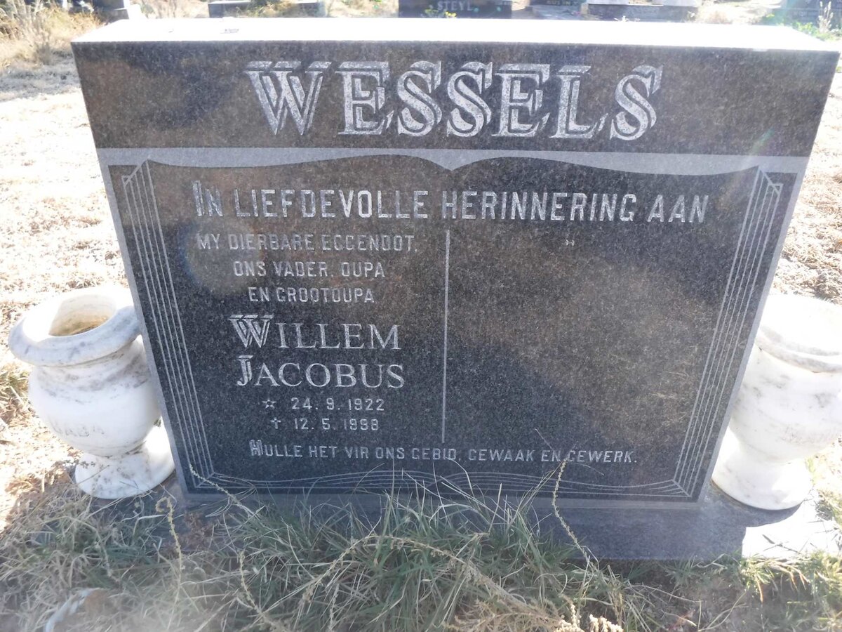 WESSELS Willem Jacobus 1922-1998