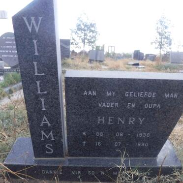 WILLIAMS Henry 1930-1990