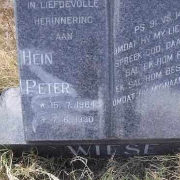 WIESE Hein Peter 1964-1990