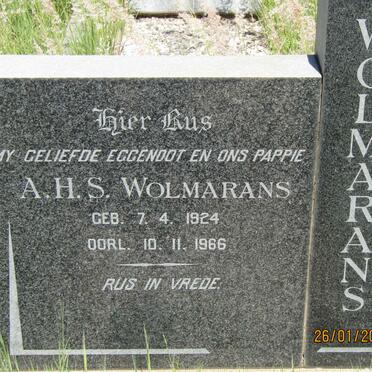 WOLMARANS A.H.S. 1924-1966