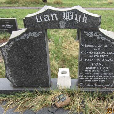 WYK Albertus Adriaan, van 1928-1974