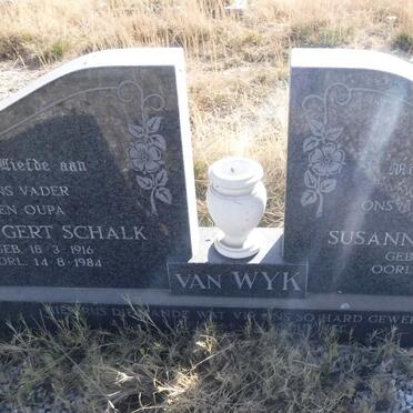 WYK David Gert Schalk, van 1916-1984 &amp; Susanna Hendrika 1918-1980