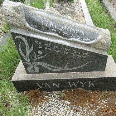 WYK Gert Jacobus, van 1920-1968