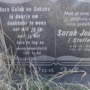 ZYL Sarah Johanna, van 1936-2002
