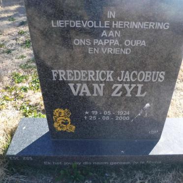 ZYL Frederick Jacobus, van 1924-2000