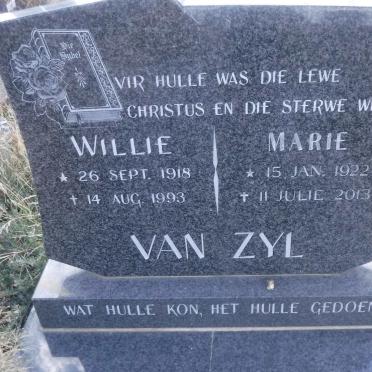 ZYL Willie, van 1918-1993 &amp; Marie 1922-2013