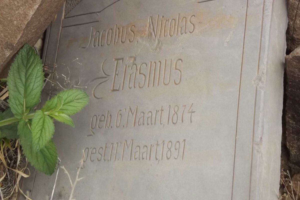 ERASMUS Jacobus Nicolas 1874-1891