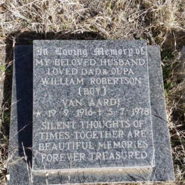 AARDT William Robertson, van 1916-1978