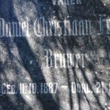 BRUWER Daniel Christiaan Frans 1887-1953 &amp; Anna Elizabeth ROOS 1893-1981 