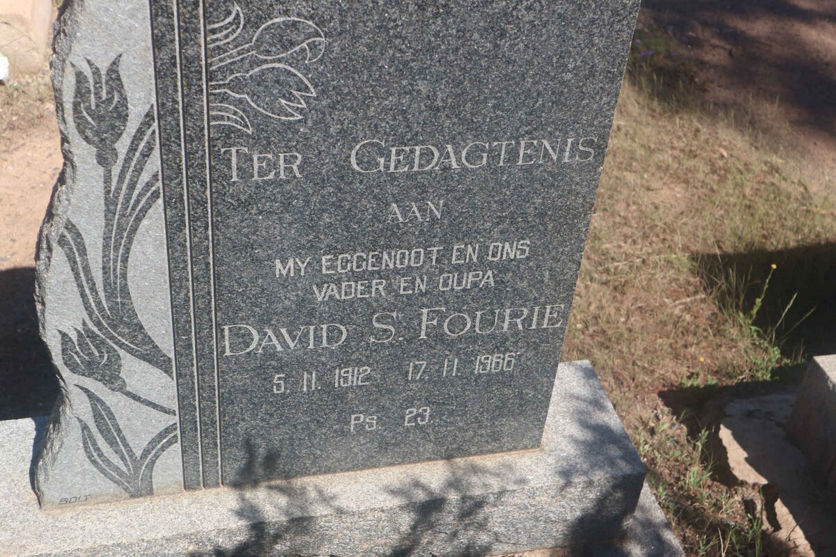 FOURIE David S. 1912-1966