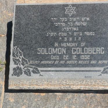 GOLDBERG Solomon -1952
