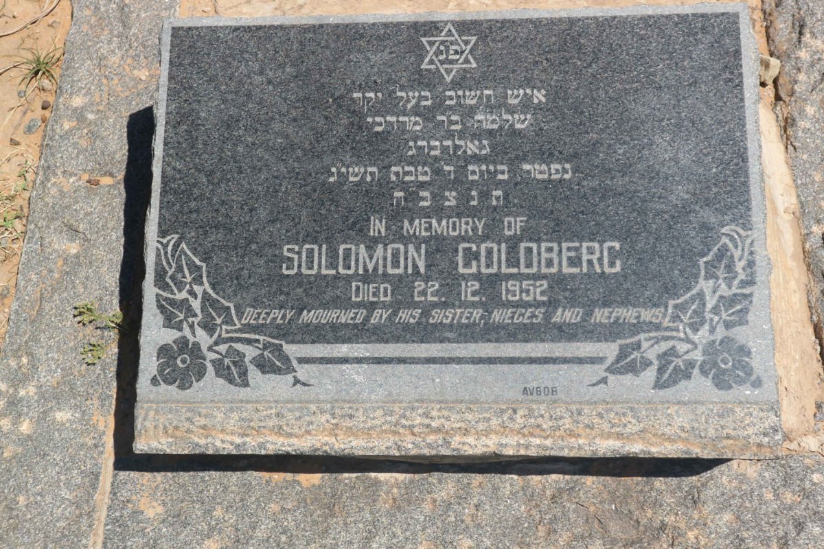 GOLDBERG Solomon -1952