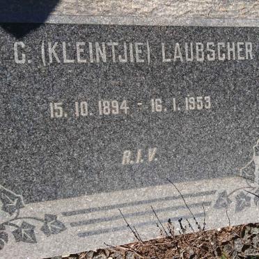 LAUBSCHER W.G. 1894-1953