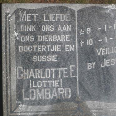 LOMBARD Charlotte E. 1940-1941