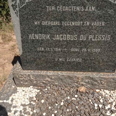 PLESSIS Hendrik Jacobus, du 1914-1958