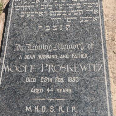 PROSKEWITZ Woolf -1953