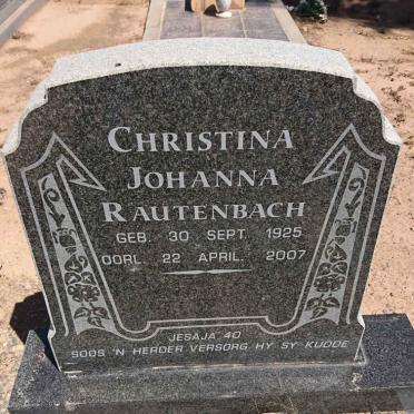 RAUTENBACH Christina Johanna 1925-2007