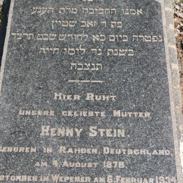 STEIN Henny 1878-1934