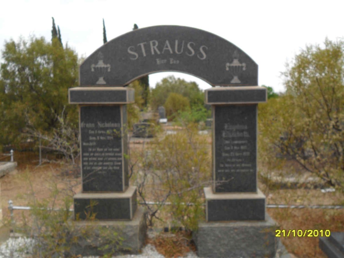 STRAUSS Frans Nicolaas &amp; ? Elizabeth