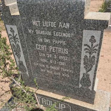 TROLLIP Gert Petrus 1932-1961