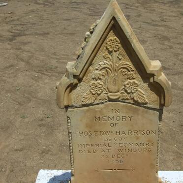 HARRISON Thos. Edwd. -1900