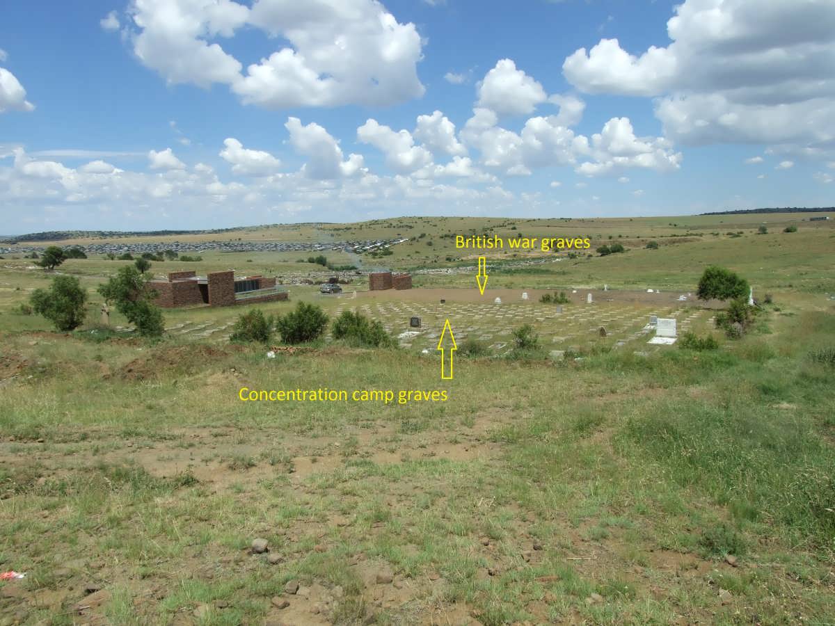 4. Overview of the concentration camp cemetery and British war graves