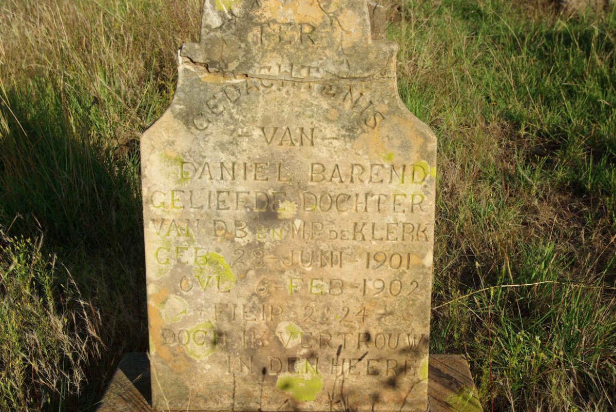 KLERK Daniel Barend, de 1901-1902