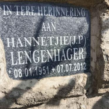 LENGENHAGER J.P. 1951-2012