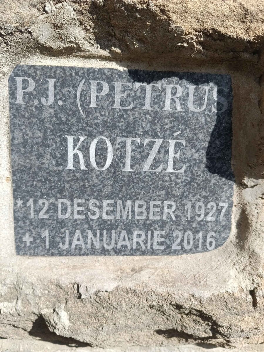 KOTZE P.J. 1927-2016