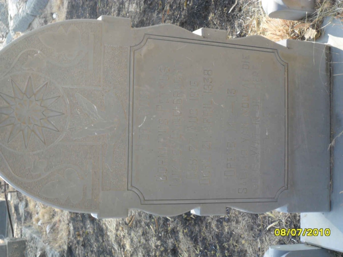 ENGELBRECHT Cornelius Petrus Lukas 1916-1938