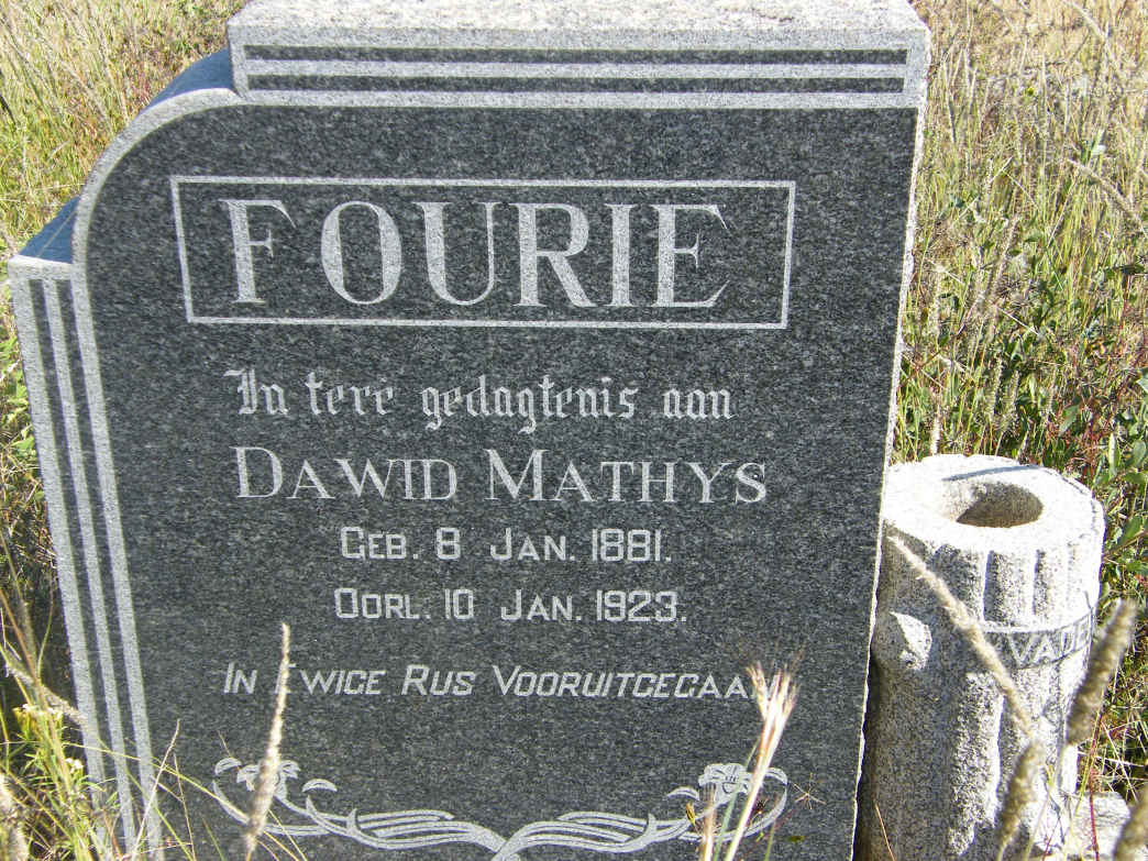 FOURIE Dawid Mathys 1881-1923