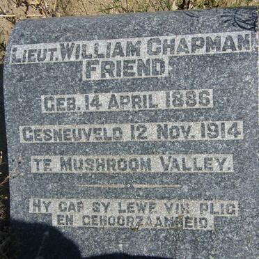 FRIEND William Chapman 1886-1914