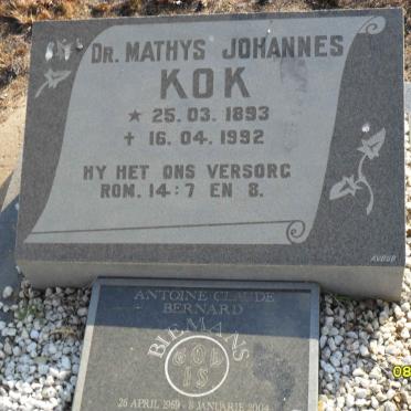 KOK Mathys Johannes 1893-1992 :: BIEMANS Antoine Claude Bernard 1969-2004